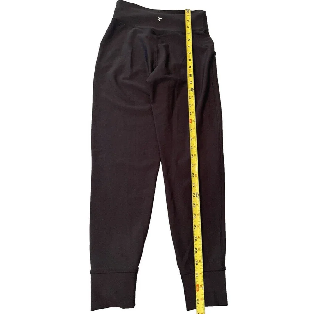Old Navy Sweatpants size 10/12 Black Stretch Fleece Joggers Elastic Waist